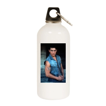 Tom Cruise White Water Bottle With Carabiner