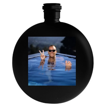 Bruce Willis Round Flask