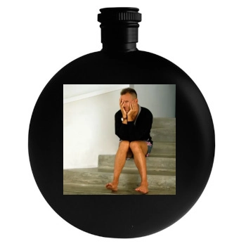 Bruce Willis Round Flask