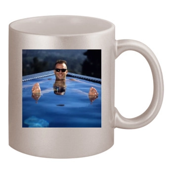 Bruce Willis 11oz Metallic Silver Mug