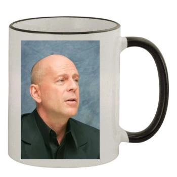 Bruce Willis 11oz Colored Rim & Handle Mug