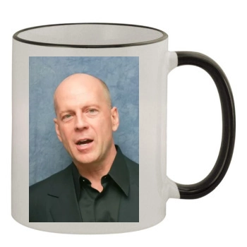 Bruce Willis 11oz Colored Rim & Handle Mug