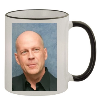 Bruce Willis 11oz Colored Rim & Handle Mug