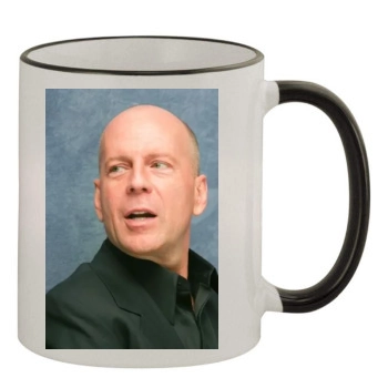 Bruce Willis 11oz Colored Rim & Handle Mug