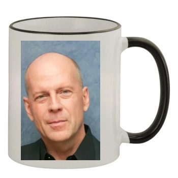 Bruce Willis 11oz Colored Rim & Handle Mug