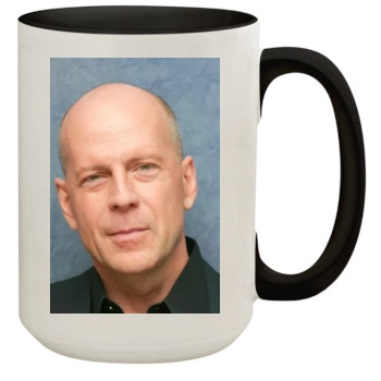 Bruce Willis 15oz Colored Inner & Handle Mug