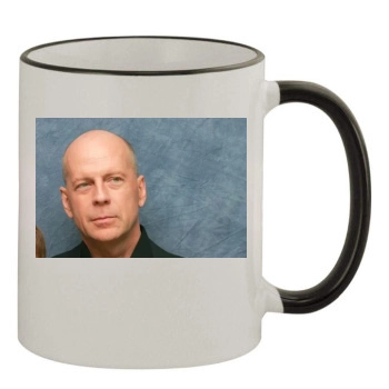 Bruce Willis 11oz Colored Rim & Handle Mug