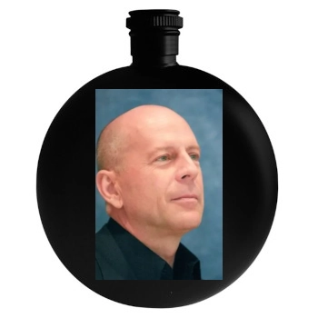 Bruce Willis Round Flask