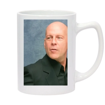 Bruce Willis 14oz White Statesman Mug