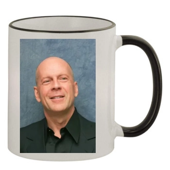 Bruce Willis 11oz Colored Rim & Handle Mug