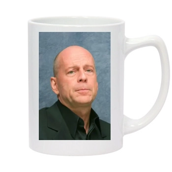 Bruce Willis 14oz White Statesman Mug