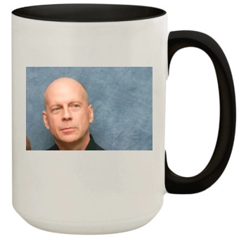 Bruce Willis 15oz Colored Inner & Handle Mug