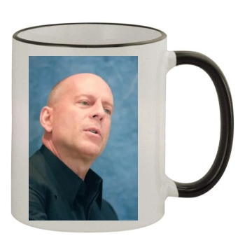 Bruce Willis 11oz Colored Rim & Handle Mug