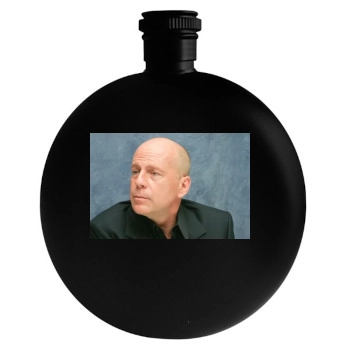 Bruce Willis Round Flask