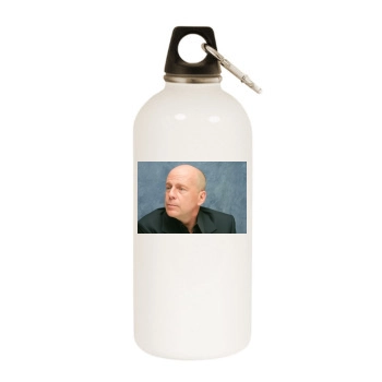 Bruce Willis White Water Bottle With Carabiner