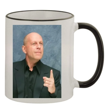 Bruce Willis 11oz Colored Rim & Handle Mug