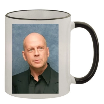 Bruce Willis 11oz Colored Rim & Handle Mug