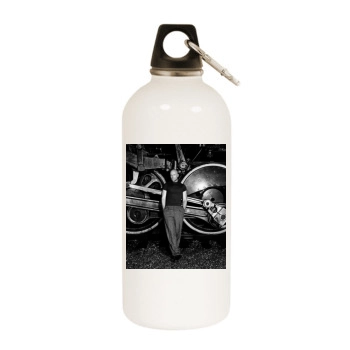 Bruce Willis White Water Bottle With Carabiner