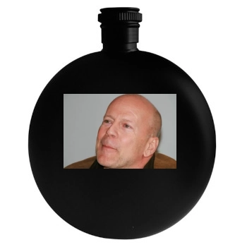 Bruce Willis Round Flask