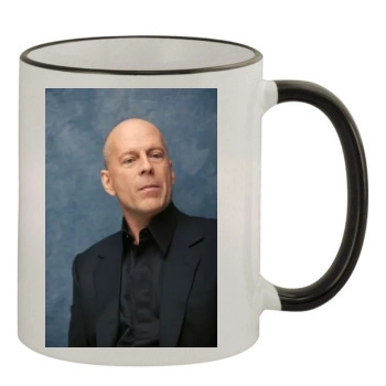 Bruce Willis 11oz Colored Rim & Handle Mug