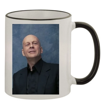 Bruce Willis 11oz Colored Rim & Handle Mug