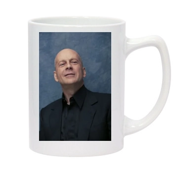 Bruce Willis 14oz White Statesman Mug