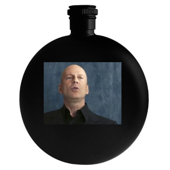 Bruce Willis Round Flask