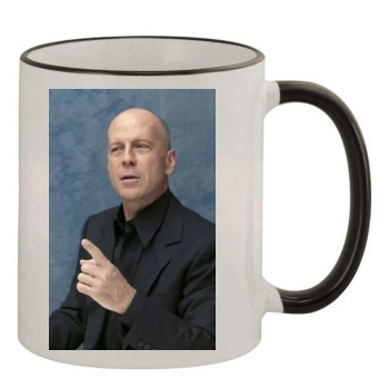 Bruce Willis 11oz Colored Rim & Handle Mug