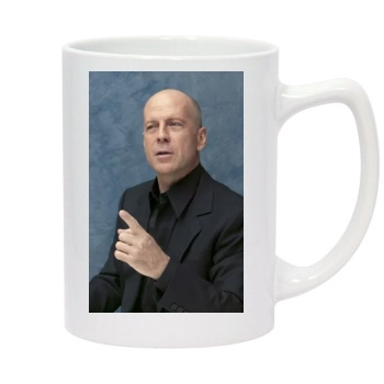 Bruce Willis 14oz White Statesman Mug