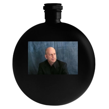 Bruce Willis Round Flask