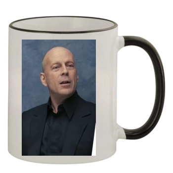 Bruce Willis 11oz Colored Rim & Handle Mug