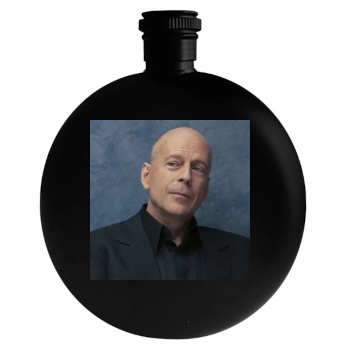 Bruce Willis Round Flask