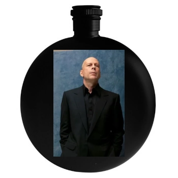 Bruce Willis Round Flask