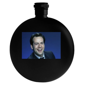 Bruce Willis Round Flask