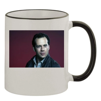 Bruce Willis 11oz Colored Rim & Handle Mug