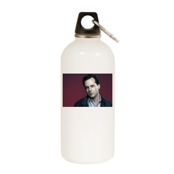 Bruce Willis White Water Bottle With Carabiner