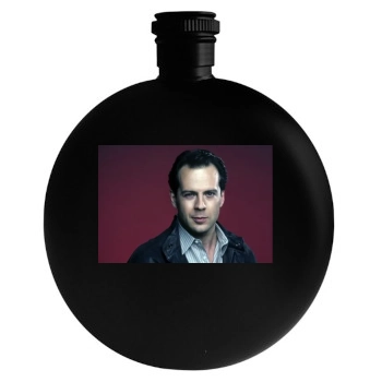 Bruce Willis Round Flask