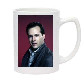 Bruce Willis 14oz White Statesman Mug