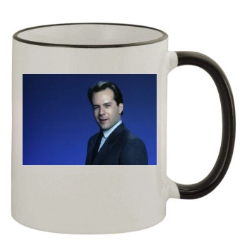 Bruce Willis 11oz Colored Rim & Handle Mug