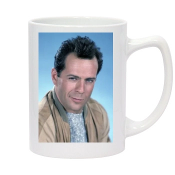 Bruce Willis 14oz White Statesman Mug