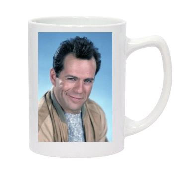 Bruce Willis 14oz White Statesman Mug