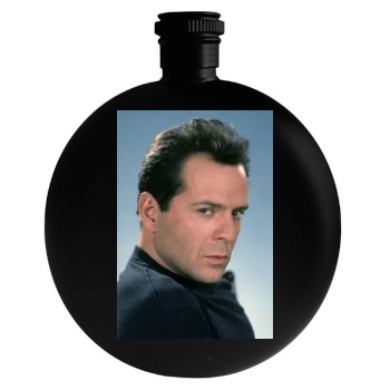 Bruce Willis Round Flask