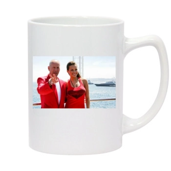 Bruce Willis 14oz White Statesman Mug