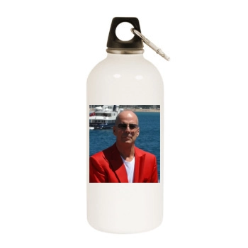 Bruce Willis White Water Bottle With Carabiner