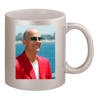 Bruce Willis 11oz Metallic Silver Mug