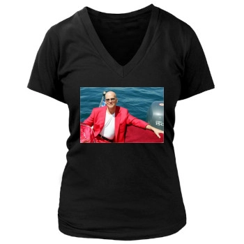 Bruce Willis Women's Deep V-Neck TShirt