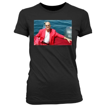 Bruce Willis Women's Junior Cut Crewneck T-Shirt