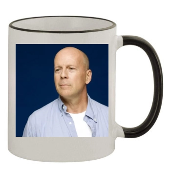 Bruce Willis 11oz Colored Rim & Handle Mug