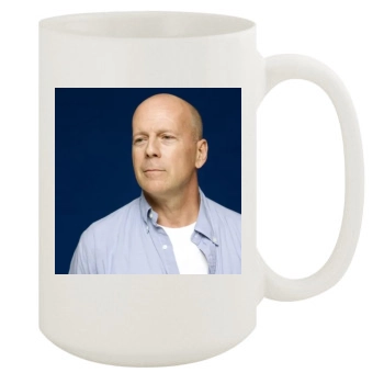 Bruce Willis 15oz White Mug