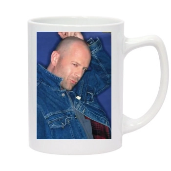 Bruce Willis 14oz White Statesman Mug